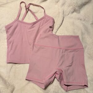 PINK MATCHING WORKOUT SET